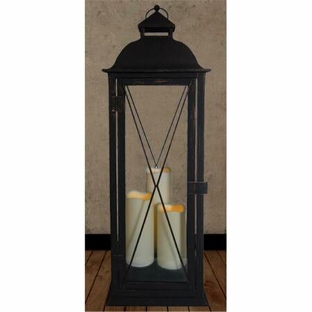 SMART DESIGN Salerno Triple Candle Led Lantern With On-Off Timer 80073